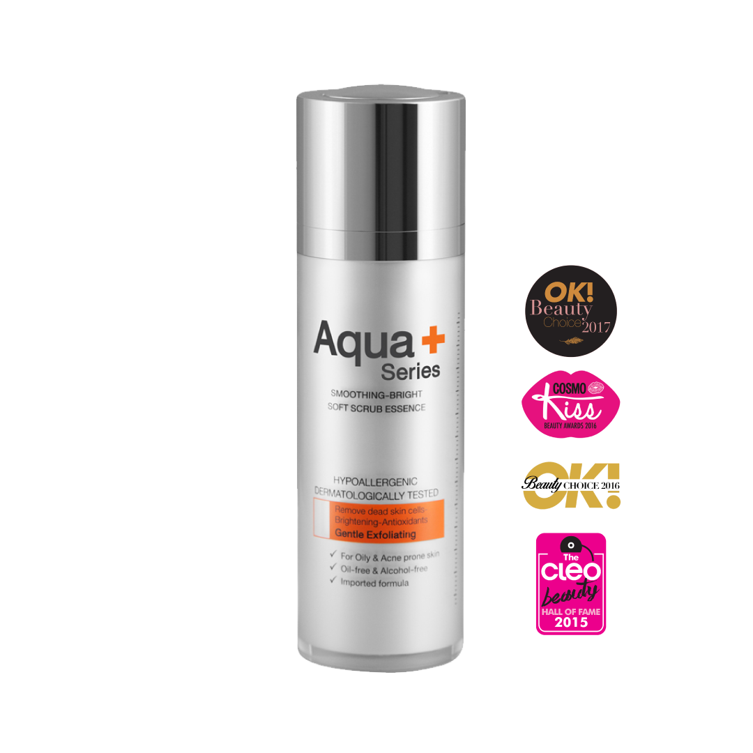 Aqua+ Series Smoothing Bright Soft Scrub Essence 30ml.